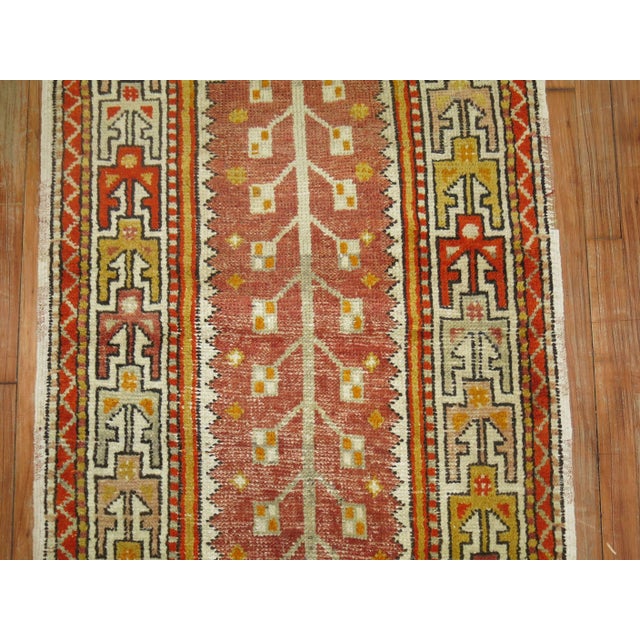 Contemporary Zabihi Collection Vintage Turkish Anatolian Throw Rug - 2'10" x 5'7" For Sale - Image 3 of 6