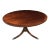 48” Round Mahogany Georgian Style Accent Foyer Table by Leighton Hall - Showroom Sample For Sale