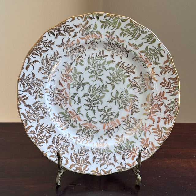 Shabby Chic Vintage English Bone China Decorative Dessert Plate For Sale - Image 3 of 14