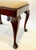 Queen Anne Style Upholstered Mahogany Bench For Sale - Image 10 of 12