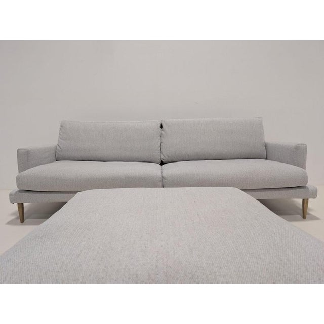 Gray Set of Veneda Sofa and Ottoman from Bolia For Sale - Image 8 of 13