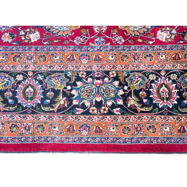 Traditional Mid 20th Century Persian Meshed Rug For Sale - Image 3 of 15