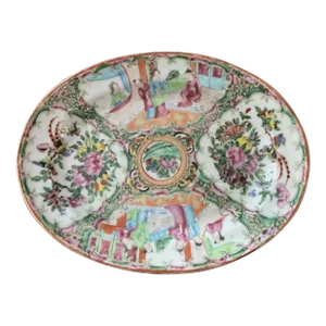 19th Century Famille Rose Medallion Platter