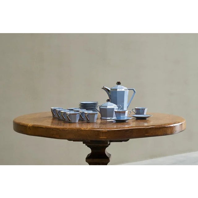 Vintage Belgian Art Deco Coffee Set, 1920s, Set of 22 For Sale - Image 12 of 18
