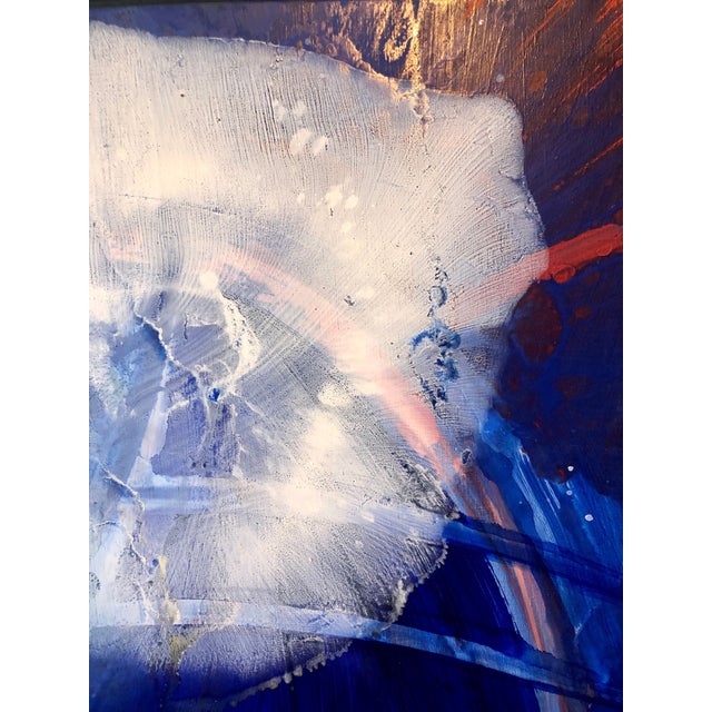 Rene Duvillier, Arc en Ciel Abstract Expressionist French Oil Painting Nouvelle École d'Paris, 1990 For Sale - Image 14 of 15