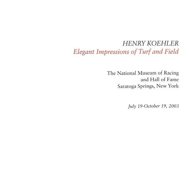 PERALTA-RAMOS, Lorian [56] pp. Nation Museum of Racing and Hall of Fame. Inc. 2003 8 1/2" x 11" Stapled wraps Issued in...