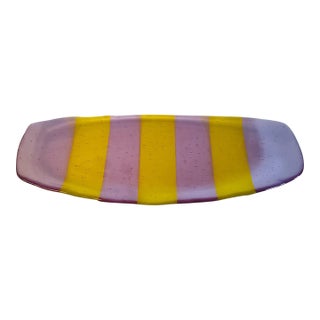 Art Glass Tray For Sale