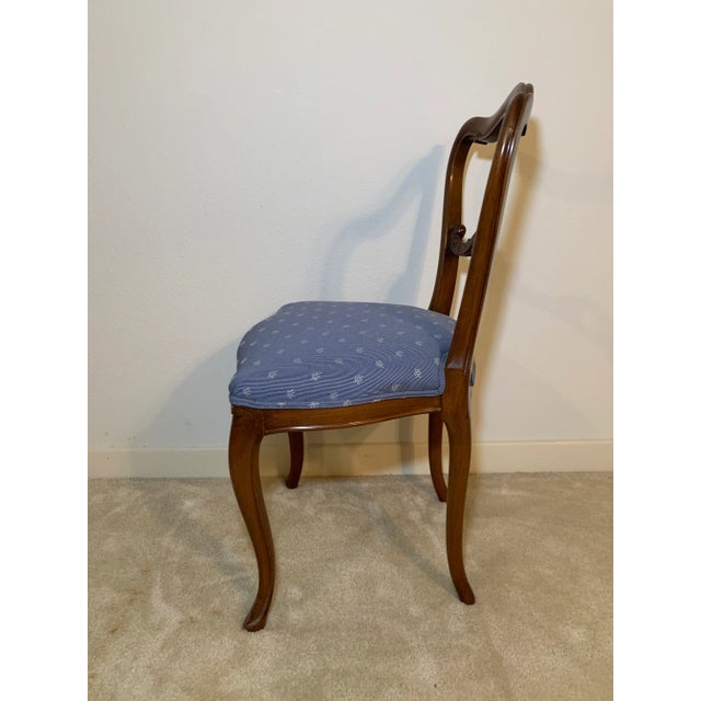 Mid 20th Century Vintage Low Back Italian Style Chair For Sale - Image 4 of 9
