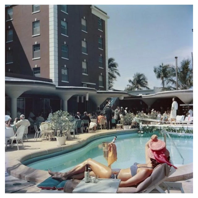Slim Aarons, Palm Beach, Estate Stamped Photographic Print, 1956 / 2020s For Sale