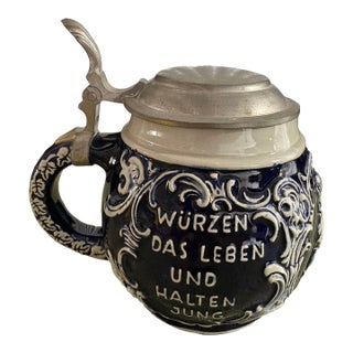 German Stoneware Beer Stein by Reinhold Merkelback "3081", Mid-20th Century For Sale