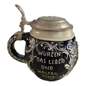 German Stoneware Beer Stein by Reinhold Merkelback "3081", Mid-20th Century
