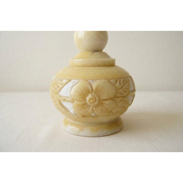 Italian Art Deco Floral Lamp, 1980s For Sale - Image 3 of 6