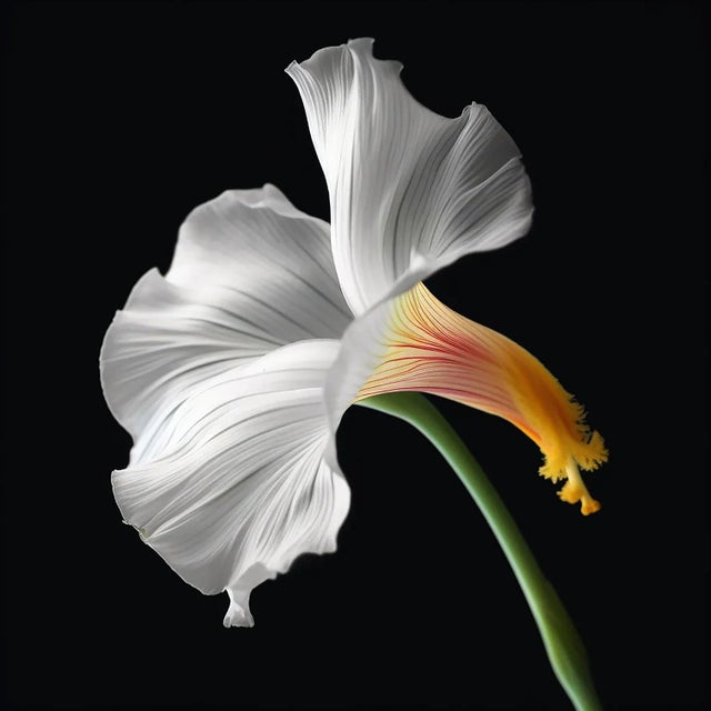 "Lily Ai" Original Botanical Fish Still Life Photograph by Michael Filonow For Sale