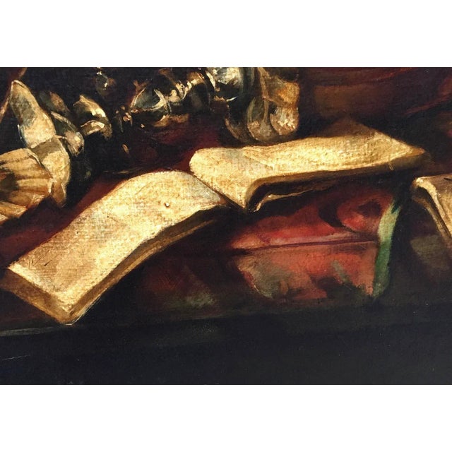 Still Life with Musical Instruments - Oil on Canvas - Francesca Strino - Italy For Sale - Image 6 of 11