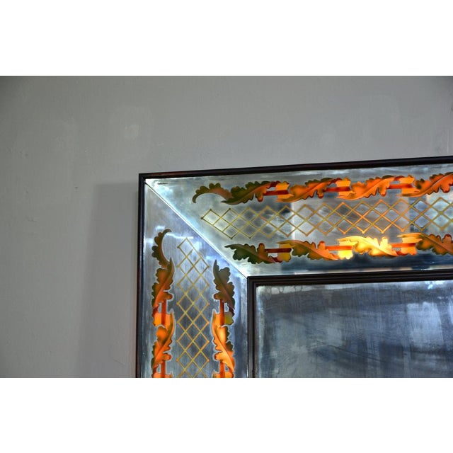 Backlit Mirror by Luigi Brusotti, Italy, 1940s For Sale - Image 10 of 15