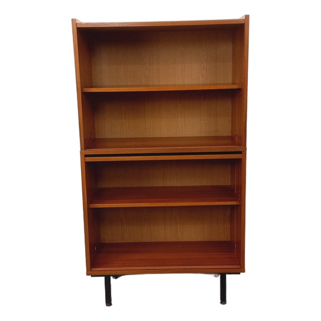 Vintage Teak-Style Mahogany Bookcase, 1960s For Sale