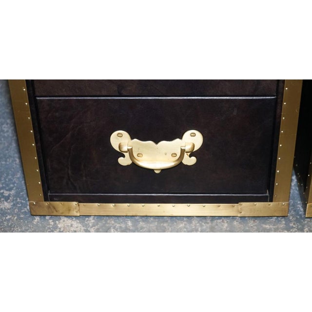 Cumberland Collection Nightstands with Red Velvet Lining from Timothy Oulton, Set of 2 For Sale - Image 17 of 18