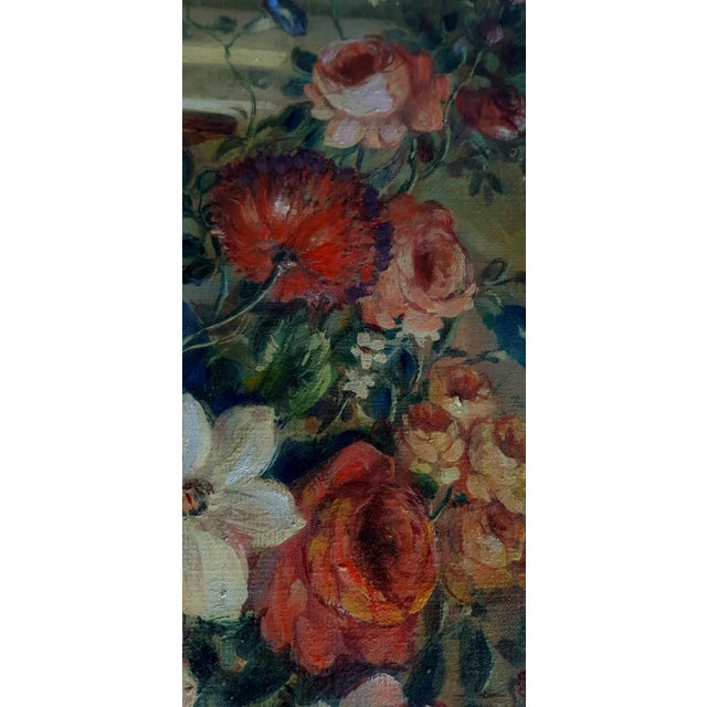 Vittorio Landi, Still Life of Flowers, Neapolitan School, Oil on Canvas, Framed For Sale - Image 4 of 8