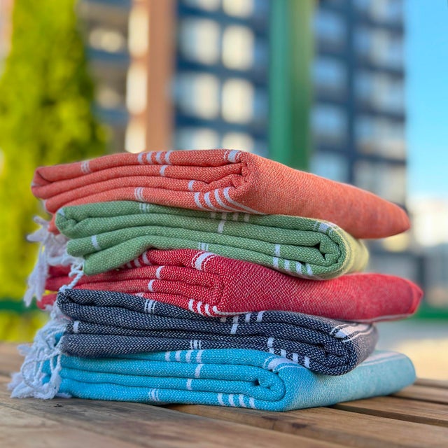Handwoven Turkish Cotton Beach Towel – Embroidered & Lightweight Turkish Cotton Beach Towel – Premium Bath Textile Enjoy...