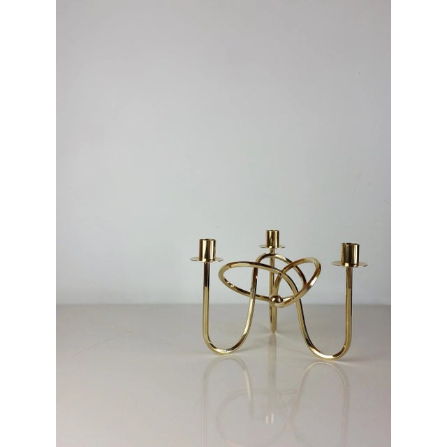 Mid-Century Modern Vintage Friendship Knot Candleholder by Josef Frank for Svenskt Tenn, 1938 For Sale - Image 3 of 9