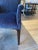 Wood Century Furniture Trevor Armchair in Blue Velvet For Sale - Image 7 of 10