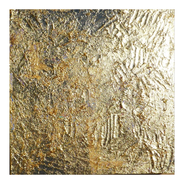 Gold Leaf Contemporary Painting "Gold" by Martha Holden For Sale