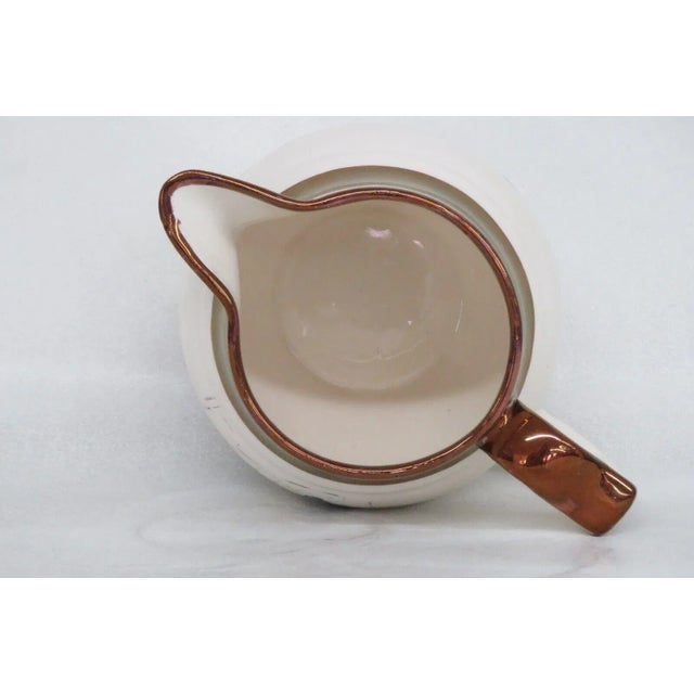 Ceramic Grays Pottery England Copper Luster Porcelain Hand Painted Pitcher Jug For Sale - Image 7 of 13