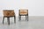 Antique Ebonised Tub Armchairs with Floral Upholstery, France, 1890s, Set of 2 For Sale - Image 6 of 11