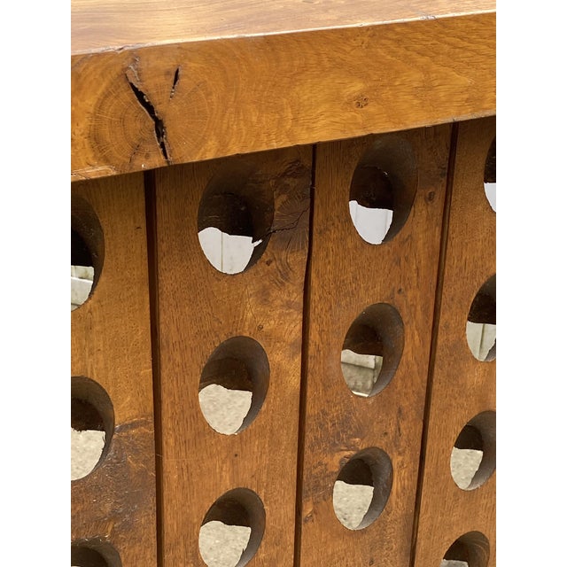 Rustic L-Shaped Corner Bar in Walnut, 1950 For Sale - Image 3 of 18