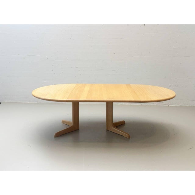 Brown Vintage Swiss Extendable Table in Oak For Sale - Image 8 of 17