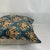 Turkish Modern Blue Multicolor Velvet Silk Ikat Pillow Cover For Sale - Image 4 of 5