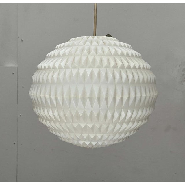 White Mid-Century Modern German UFO Pendant Lamp by Aloys Ferdinand Gangkofner for Erco, 1960s For Sale - Image 8 of 18