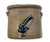 Navy Blue Antique Small 1 Gallon Size American New England Blue Decorated Stoneware Storage Jar - Circa 1870s For Sale - Image 8 of 18