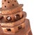 Terracotta Ceramic Pagode Lamp, 1970s For Sale - Image 6 of 10