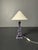 1980s Postmodern French Zig Zag Faux Marble Table Lamp, 1980s For Sale - Image 5 of 12