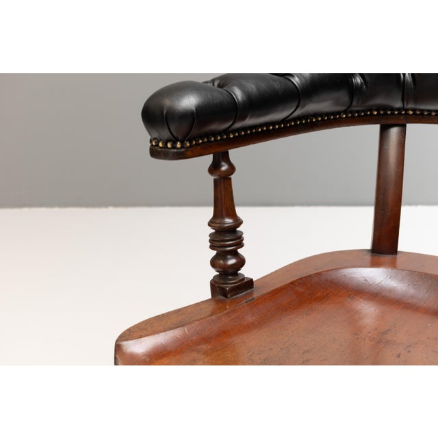 Antique Victorian Desk Chair, 1890s For Sale - Image 6 of 10
