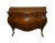 Antique Three Drawer Carved Walnut Italian Bombe' Commode W/Floral Painted Top For Sale - Image 13 of 13