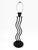 Postmodern Vintage Cresswell Black Metal Wavy Column Table Lamp, Postmodern Sculptural Design, 2001 For Sale - Image 3 of 7