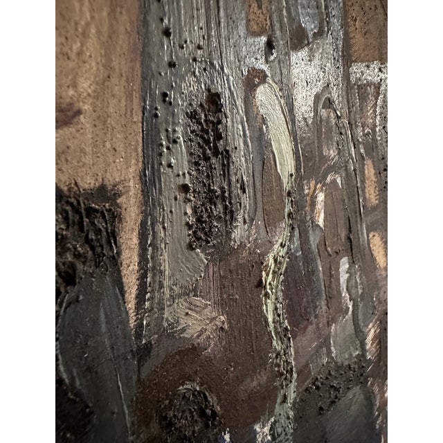 1960s 1963 Large Dario Villalba Abstract Expressionist Painting For Sale - Image 5 of 12