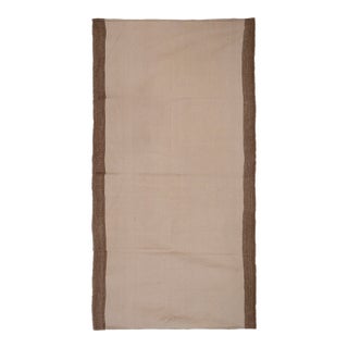 Turkish Organic Hemp Sisal Kilim Rug 4'3'' X 9'5'' For Sale