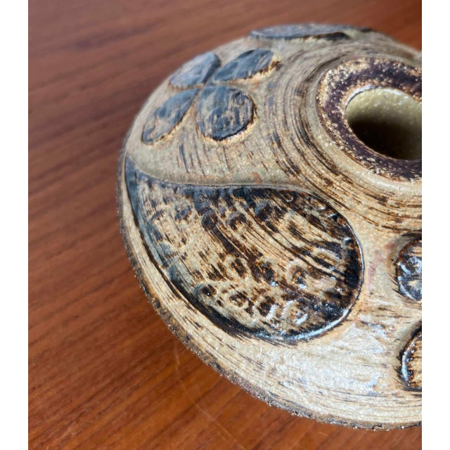 Mid-Century Modern Danish Studio Pottery Mushroom Candleholder in Stoneware by Haico Nitzsche for Søholm, 1960s For Sale - Image 15 of 18