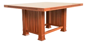Frank Lloyd Wright for Cassina Arts & Crafts Husser House Cherry Wood Dining Table