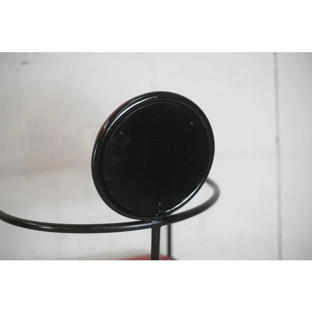 French Steel and Leather Armchairs, 1980s, Set of 3 For Sale - Image 6 of 18