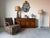 Striking vintage equestrian table lamp featuring a beautifully carved wooden horse head mounted on a sculptural...