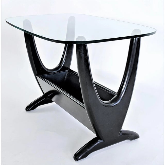 Black Mid-Century Modern Adrian Pearsall Planter Side Table Base For Sale - Image 8 of 13