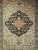 Late 19th Century 19th Century Persian Farahan Sarouk Area Rug, Handwoven Medallion Pattern, Ivory & Navy, 4’ X 5’ For Sale - Image 5 of 12