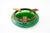 Antique Art Nouveau Bohemian Czech Kralik Green Iridescent Glass Ashtray, 1908 For Sale - Image 4 of 9