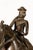 Late 20th Century Antique Indian Horse Rider on Wheels & Peacock Bronze Sculpture 20th Century For Sale - Image 5 of 9