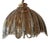 Smoked Amber Beveled Glass Umbrella Shape Light Fixture For Sale
