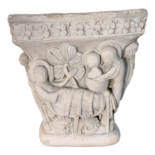Vintage Reconstituted Stone Capital, 1920s For Sale